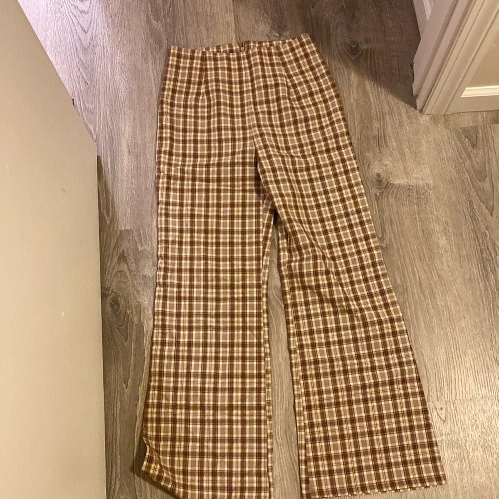 Brown plaid pants from SHEIN